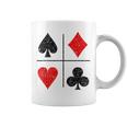 ダイヤモンド スペード ハーツ クラブ トランプスーツ ポーカー コーヒーマグ
