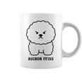 ビションフリーゼ 犬 怒る かわいい おもしろ イラスト シンプル 簡単 Bichon Frise 長袖tシャツ コーヒーマグ