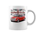 ブリティッシュクラシックカー レッドミニスポーツカー コーヒーマグ