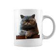 ブリティッシュショートヘア猫猫ママ猫ママかわいい猫 長袖tシャツ コーヒーマグ