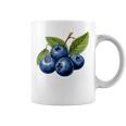 ブルーベリー愛好家のためのブルーベリーデザイン コーヒーマグ
