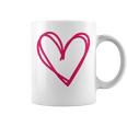ホットピンクハート コーヒーマグ