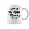 ママとしての私の1歳の誕生日パーティーイヤーを祝うママ コーヒーマグ