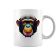 マルチカラー アート カラフル チンパンジー コーヒーマグ
