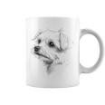 マルチーズ 犬 グラフィック ペット アートワーク マルチーズ コーヒーマグ
