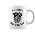 ミニチュアシュナウザー 私のセラピストは鼻が濡れています コーヒーマグ