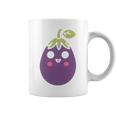 ユーモアフードナスのシンプルなナス 長袖tシャツ コーヒーマグ