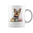 ヨーキー ヨークシャーテリア 犬種 ハッピーイースター メンズ レディース コーヒーマグ