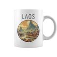 ラオスの風景 アールデコ コーヒーマグ