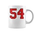 ラッキーナンバー54 クラシックカレッジアメリカン代表チームのファンプレイヤー コーヒーマグ