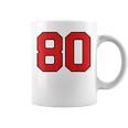 ラッキーナンバー80 クラシックカレッジアメリカン代表チームのファンプレイヤー コーヒーマグ