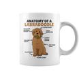 ラブラドゥードルの解剖学かわいい犬面白い犬ラブラドゥードル コーヒーマグ