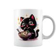 ラーメン猫かわいいアニメ猫ラーメン愛好家甘い コーヒーマグ