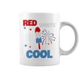 レッド ホワイト クールなアメリカ国旗 アイスキャンディー 面白い 7月4日 長袖tシャツ コーヒーマグ