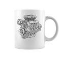 ヴィンテージエンジンブロック – メンズカー&メカニックガレージグラフィック コーヒーマグ