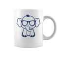 動物かわいいシンプルなサングラスをかけた小さな象の赤ちゃん コーヒーマグ