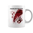問題解決 血まみれのシャツ 血まみれのホラー コーヒーマグ
