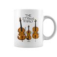 弦楽ファミリー、ヴァイオリン、チェロ、コントラバスミュージシャン面白い コーヒーマグ