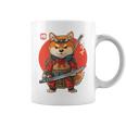 日本の侍犬 柴戦士 浮世サムライ バックプリント コーヒーマグ