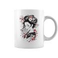 日本の芸者アートグラフィックtシャツ メンズ レディース キッズ コーヒーマグ