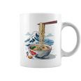 日本の麺スープ ラーメン 浮世絵 日本波 ヴィンテージ コーヒーマグ