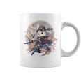 日本美術 うさぎ 忍者 浮世絵 アニメ風 侍うさぎ コーヒーマグ