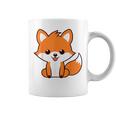 森のかわいい面白いキツネの子動物は小さなキツネが大好きです コーヒーマグ