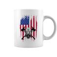 消防士 アメリカ国旗 7月4日 男性 お父さん 消防士 長袖tシャツ コーヒーマグ
