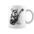犬 ギタリスト ギター ペンブローク ウェールズ コーギー パパ ママ コーヒーマグ