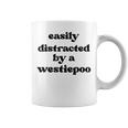 犬に気を取られる-犬のお父さんお母さんウェスティ・プードル・ウェスティプー コーヒーマグ