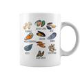 異なる種類のムール貝の品種コレクション、かわいいムール貝が大好き コーヒーマグ