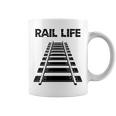 線路付きレールライフ 鉄道作業員と鉄道模型用 コーヒーマグ