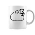 肉まんに抱きつくパンダ かわいい チャイナ 白黒 Panda Meat Bun コーヒーマグ