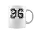 背中に36番。 コーヒーマグ
