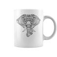 象のマンダラ、ヨガナマステエスニックシャーマン。 コーヒーマグ