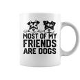 面白い 私の友達のほとんどは犬です ミニチュアシュナウザー コーヒーマグ