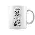 面白いtシャツ 面白いパグヨガのポーズ パグ好きなパグの飼い主さん コーヒーマグ