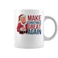 面白いクリスマスグレートアゲイントランプサンタファンusaホリデー 2024 コーヒーマグ