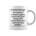 面白いポートフォリオマネージャー コーヒーマグ