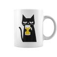 面白い黒猫はビールが大好きおもしろいビール好き コーヒーマグ
