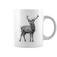 鹿 絵 グラフィック 動物 アート モチーフ 鹿 コーヒーマグ