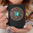 180 Banderas Banderas Del Mundo Mapa Del Mundo Con Banderas Taza de café Regalos divertidos