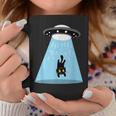 Alien Cat Abduction Ufo Cat Alien Abduction コーヒーマグ 面白い贈り物