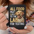 All Food Must Go To The Lab For Testing コーヒーマグ 面白い贈り物