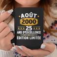 Août 2000 25 Ans Homme Cadeau Anniversaire Août 2000 Tasse Cadeaux drôles