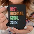 Best Husbandince 2023 2Nd Anniversary Husband コーヒーマグ 面白い贈り物