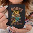 Boots On The Ground Western Southern Country Rodeo Cowgirl Coffee Mug Personalized Gifts