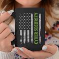 Ciberseguridad Bandera De EeUu Ingeniero Informático Programador Hacker Taza de café Regalos divertidos