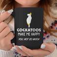 Cockatoos Make Me Happy Cockatoo コーヒーマグ 面白い贈り物