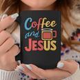 Coffee And Jesus Awesome Christian Caffeine Lover Church コーヒーマグ 面白い贈り物